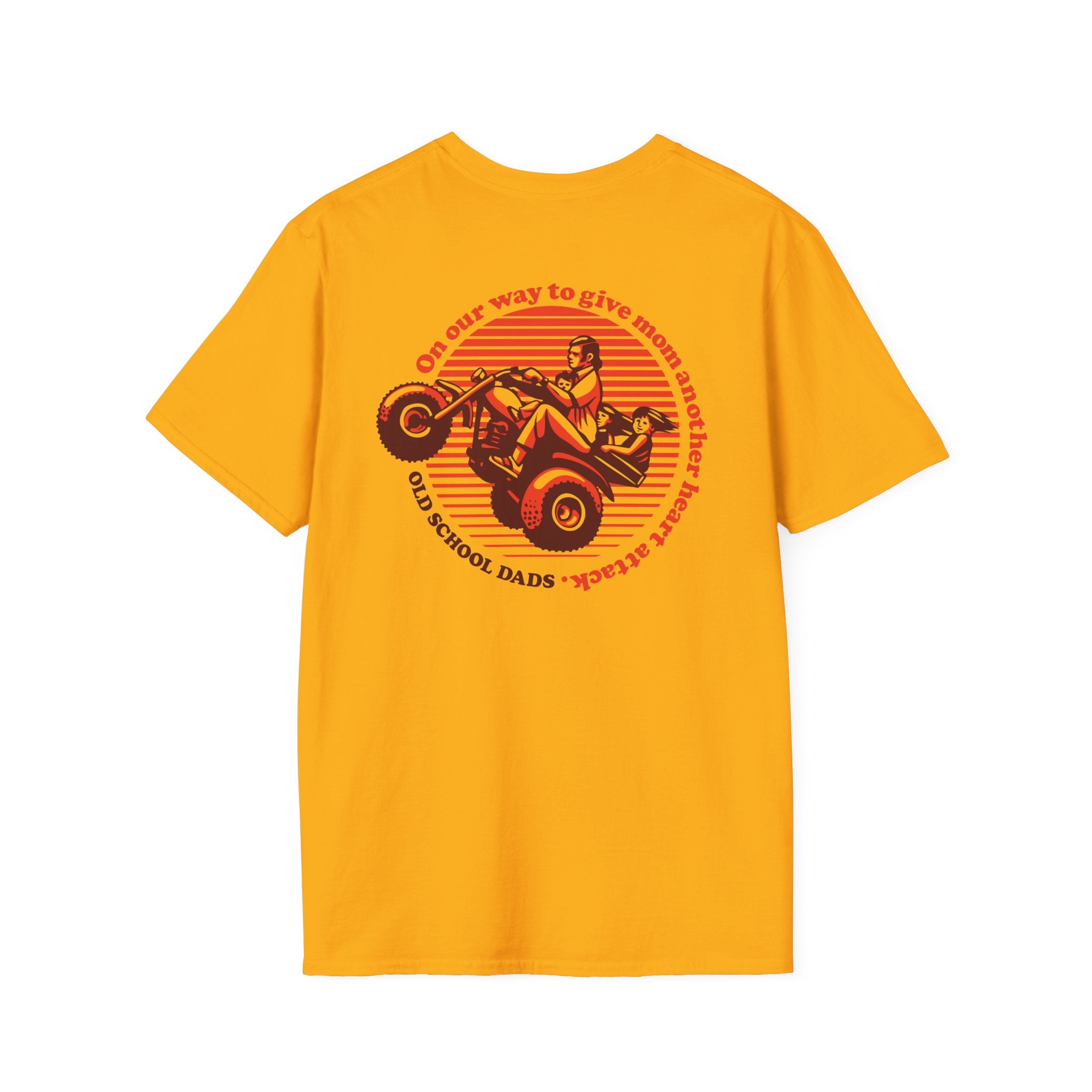 The 3-Wheeler Heart Attack Vintage Tee - Gold