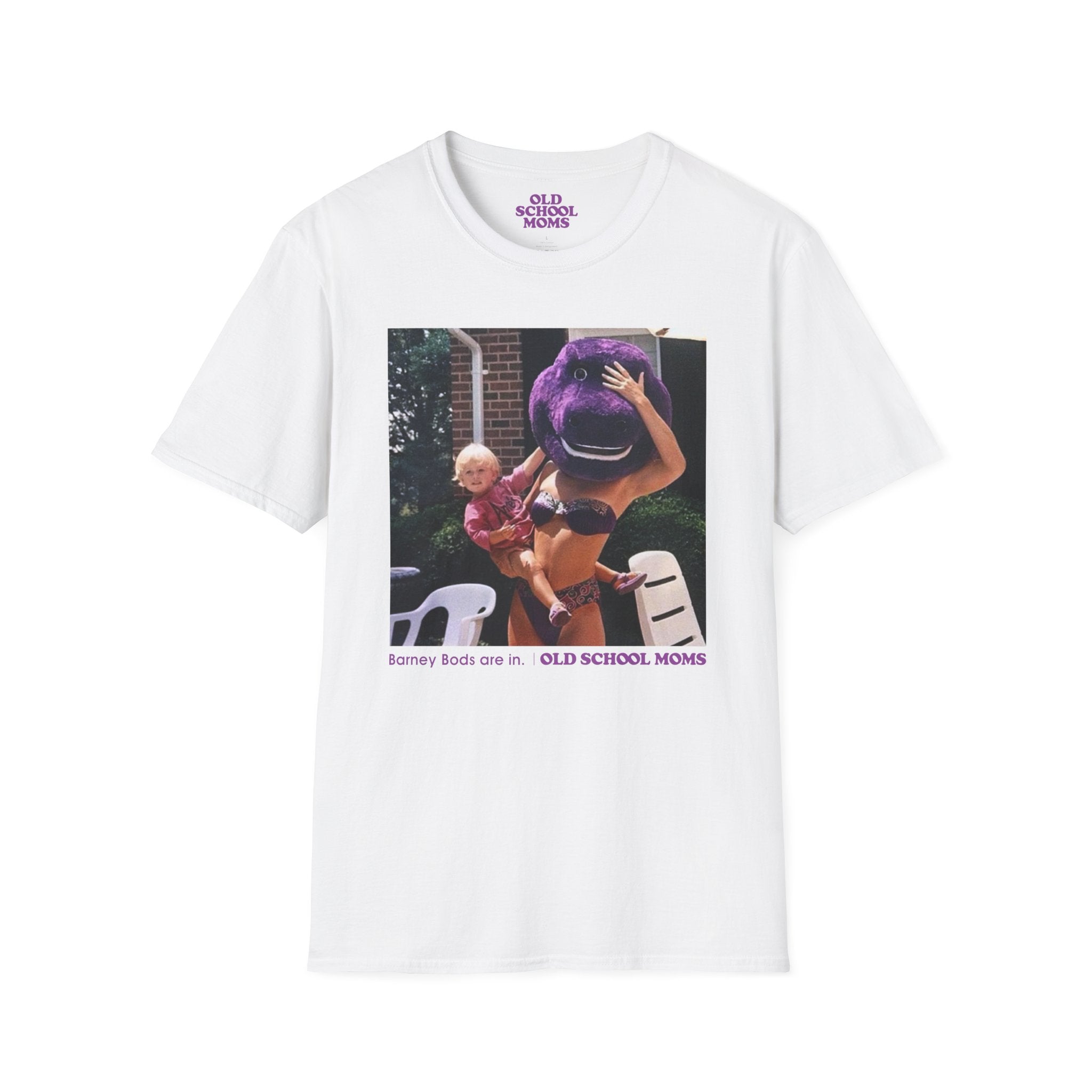 Old School Moms: The Barney Bod Tee